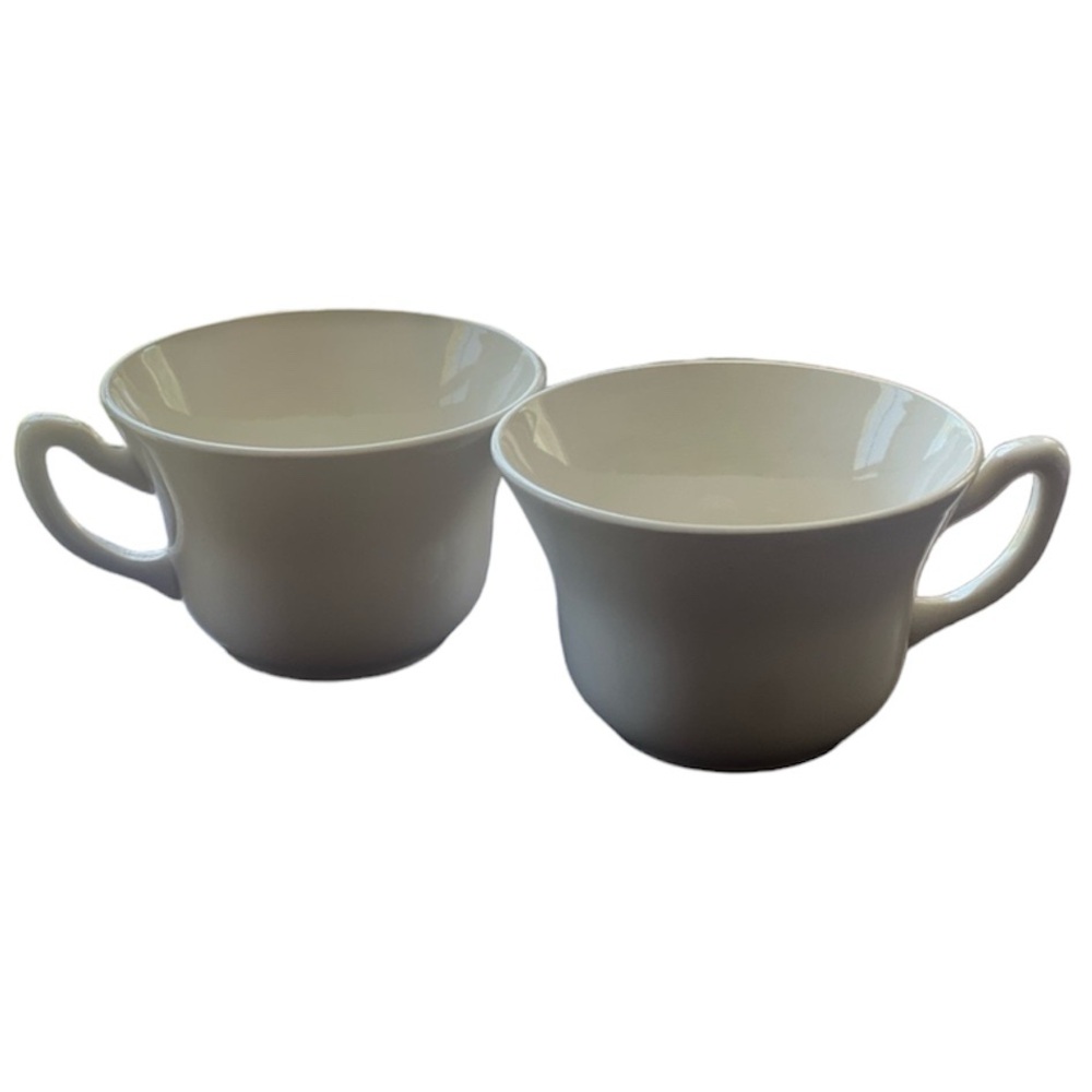 Vintage Demitasse Cups 2 Porcelain or Bone China, Imprinted USA